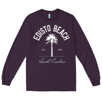 Plum edisto beach sc palm tree edisto beach gift pullover hoodie Long Sleeve Tee - linhVisuals