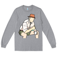 Heather Grey russell coight Long Sleeve Tee - linhVisuals