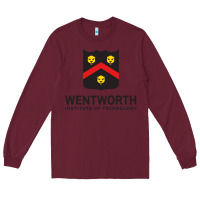 Burgundy wentworth standard Long Sleeve Tee - linhVisuals