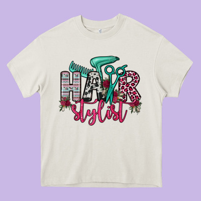 Hair Stylist Heavy Core Tee Designed By Oliviacreatesart