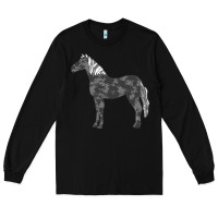 Black horse lover t  shirthorse t  shirt (1) Long Sleeve Tee - linhVisuals