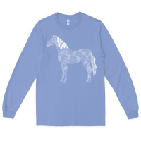Colony Blue horse lover t  shirthorse t  shirt (1) Long Sleeve Tee - linhVisuals
