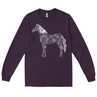 Plum horse lover t  shirthorse t  shirt (1) Long Sleeve Tee - linhVisuals