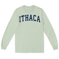 Matcha ithaca new york ny vintage sports design navy design t shirt Long Sleeve Tee - linhVisuals