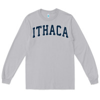 Moon Dust ithaca new york ny vintage sports design navy design t shirt Long Sleeve Tee - linhVisuals
