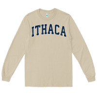 Mushroom ithaca new york ny vintage sports design navy design t shirt Long Sleeve Tee - linhVisuals