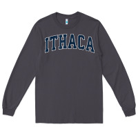 Smoke ithaca new york ny vintage sports design navy design t shirt Long Sleeve Tee - linhVisuals
