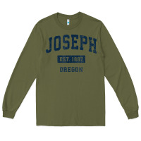 Army Green joseph oregon or vintage sports established navy design t shirt Long Sleeve Tee - linhVisuals