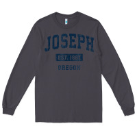 Smoke joseph oregon or vintage sports established navy design t shirt Long Sleeve Tee - linhVisuals