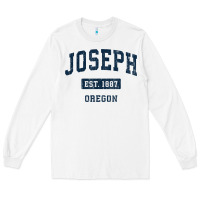 White joseph oregon or vintage sports established navy design t shirt Long Sleeve Tee - linhVisuals
