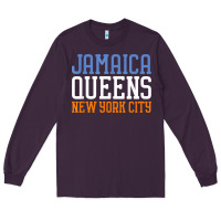Plum jamaica queens new york ny t shirt Long Sleeve Tee - linhVisuals