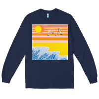Navy Polo & Pan - Caravelle Long Sleeve Tee - linhVisuals