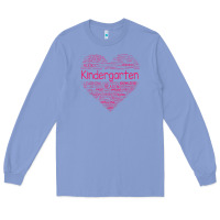 Colony Blue cute love heart kindergarten teacher valentines day womens Long Sleeve Tee - linhVisuals