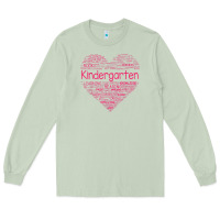 Matcha cute love heart kindergarten teacher valentines day womens Long Sleeve Tee - linhVisuals