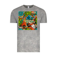 Cloud Rock western cactus aztec seamless pattern Vintage Tee - BundleAndBundleShop