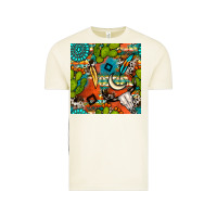 Vintage Arctic western cactus aztec seamless pattern Vintage Tee - BundleAndBundleShop
