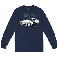Navy Title Fight Trending Long Sleeve Tee - linhVisuals
