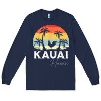 Navy kauai hawaii chicken lover souvenir t shirt Long Sleeve Tee - linhVisuals