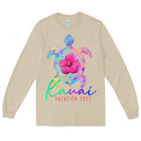 Mushroom kauai hawaii vacation 2022 sea turtle flower tropical t shirt Long Sleeve Tee - linhVisuals