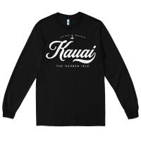 Black kauai hawaii vintage retro t shirt Long Sleeve Tee - linhVisuals