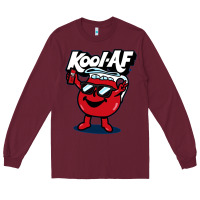 Burgundy Kool-Af Long Sleeve Tee - linhVisuals
