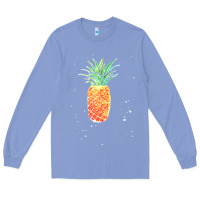Colony Blue Pineapple Onesie Long Sleeve Tee - linhVisuals