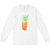 White Pineapple Onesie Long Sleeve Tee - linhVisuals