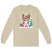 Mushroom cute unicorn christmas shirt kid girls women deer santa xmas 1 Long Sleeve Tee - linhVisuals