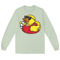 Matcha lifeguard rubber duck t shirt Long Sleeve Tee - linhVisuals