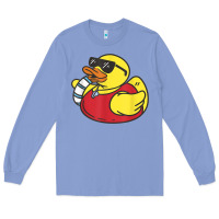 Colony Blue lifeguard rubber duck t shirt Long Sleeve Tee - linhVisuals