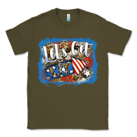 Army Green Let's Get Lit Classic Tee - Jasminsmagicworld