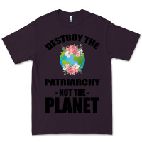 Plum Destroy the patriarchy not the planet Premium Tee - Bettercallsaul