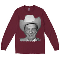 Burgundy profile ernest tubb famous Long Sleeve Tee - linhVisuals