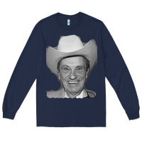 Navy profile ernest tubb famous Long Sleeve Tee - linhVisuals