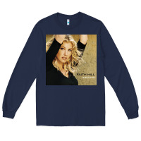 Navy faith hill   breathe Long Sleeve Tee - linhVisuals