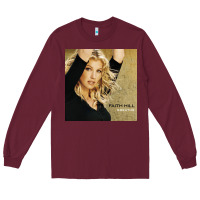 Burgundy faith hill   breathe Long Sleeve Tee - linhVisuals