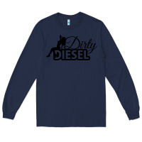 Navy Dirty Diesel Sexy Long Sleeve Tee - linhVisuals
