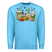 Ocean Blue dog mom coffee Premium Sweatshirt - Jasminsmagicworld