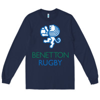 Navy benetton rugby in italy Long Sleeve Tee - linhVisuals