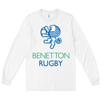 White benetton rugby in italy Long Sleeve Tee - linhVisuals