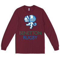 Burgundy benetton rugby in italy Long Sleeve Tee - linhVisuals