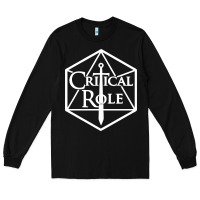 Black critical role Long Sleeve Tee - linhVisuals