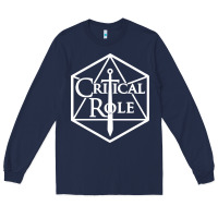 Navy critical role Long Sleeve Tee - linhVisuals