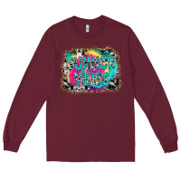 Burgundy Summer Vibes Long Sleeve Tee - CowhideDigitalArt