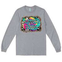 Heather Grey Summer Vibes Long Sleeve Tee - CowhideDigitalArt