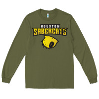 Army Green houston sabercats rugby Long Sleeve Tee - linhVisuals