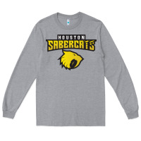 Heather Grey houston sabercats rugby Long Sleeve Tee - linhVisuals