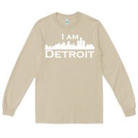 Mushroom I Am Detroit Long Sleeve Tee - linhVisuals