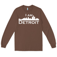Chestnut I Am Detroit Long Sleeve Tee - linhVisuals