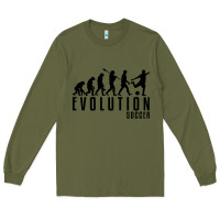 Army Green soccer evolution Long Sleeve Tee - linhVisuals